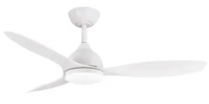 Martec Elite 52" Smart Ceiling Fan with 18W Dimmable LED Light and Remote Control White by Martec, a Ceiling Fans for sale on Style Sourcebook