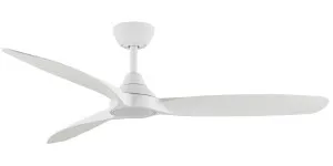 Martec Seaforth 52" DC Smart Ceiling Fan with 16W Dimmable LED Light and Remote Control White by Martec, a Ceiling Fans for sale on Style Sourcebook