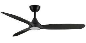 Martec Seaforth 56" DC Smart Ceiling Fan with 16W Dimmable LED Light and Remote Control Black by Martec, a Ceiling Fans for sale on Style Sourcebook