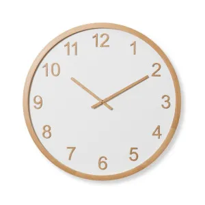 Sienna Wall Clock White - 60cm x 5cm by James Lane, a Clocks for sale on Style Sourcebook