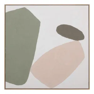 Pebble Abstract Square Box Framed Canvas in 100 x 100cm by OzDesignFurniture, a Painted Canvases for sale on Style Sourcebook