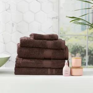 Renee Taylor Stella 5 Piece Cocoa Towel Pack by null, a Towels & Washcloths for sale on Style Sourcebook