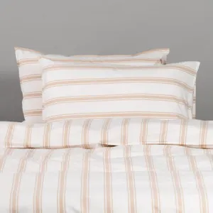 Canningvale Modella Stripe Quilt Cover Set - White, Super King, 100% Cotton by Canningvale, a Sheets for sale on Style Sourcebook