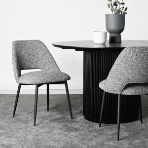 Capri Dining Chair - Grey Boucle by Darcy & Duke, a Dining Chairs for sale on Style Sourcebook