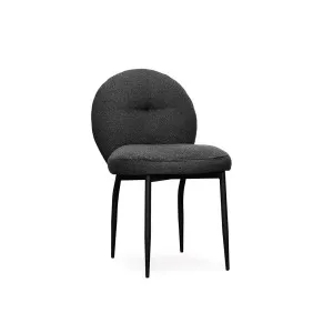 Como Dining Chair - Gusto Charcoal - Black Leg by Darcy & Duke, a Dining Chairs for sale on Style Sourcebook