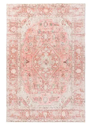 Beatrice Peach Transitional Washable Rug by Miss Amara, a Other Rugs for sale on Style Sourcebook