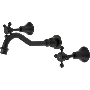 Lillian 3 Piece Bath Set Matte Black by Fienza, a Bathroom Taps & Mixers for sale on Style Sourcebook