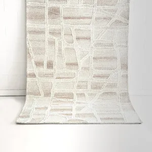 Sable Ivory Beige Wool Rug by DecoRug, a Contemporary Rugs for sale on Style Sourcebook