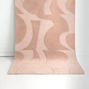 Sierra Peach Wool Rug by DecoRug, a Contemporary Rugs for sale on Style Sourcebook