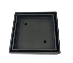 KFG Tile Insert Satin Black 115x115x90mm by Niclis, a Shower Grates & Drains for sale on Style Sourcebook