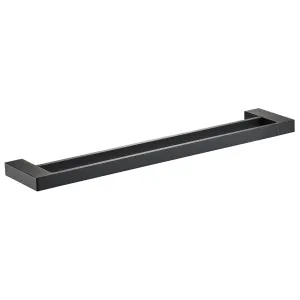 Ceram Towel Rail Double 600 Matte Black by Ikon, a Towel Rails for sale on Style Sourcebook