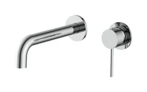 Misha Wall Basin Set Curved 190 Chrome by null, a Bathroom Taps & Mixers for sale on Style Sourcebook