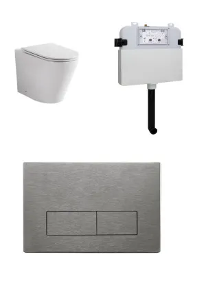 Java In-wall FS Suite S&P Square Metal Brushed Nickel Button by Zumi, a Toilets & Bidets for sale on Style Sourcebook