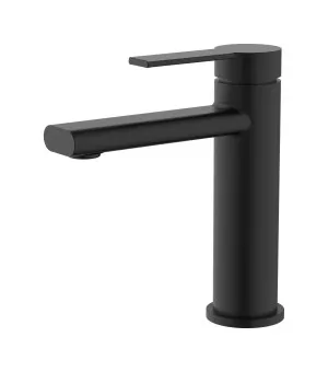 Lina Basin Mixer Matt Black by null, a Bathroom Taps & Mixers for sale on Style Sourcebook