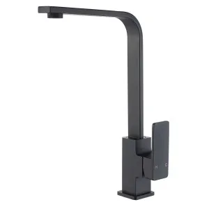 Ceram Sink Mixer Gooseneck 177 Matte Black by Ikon, a Kitchen Taps & Mixers for sale on Style Sourcebook