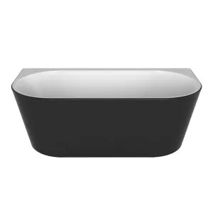 Logan Back To Wall Bath Acrylic 1700 Gloss Black by decina, a Bathtubs for sale on Style Sourcebook