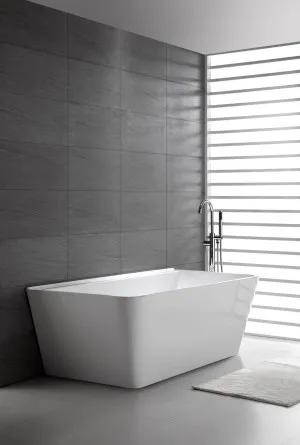 Suttor Back To Wall Bath Acrylic 1690 Gloss White by decina, a Bathtubs for sale on Style Sourcebook