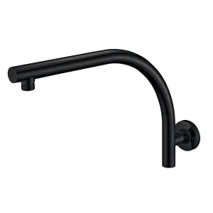 Lina Curved Shower Arm 412 Matt Black by Haus25, a Laundry Taps for sale on Style Sourcebook