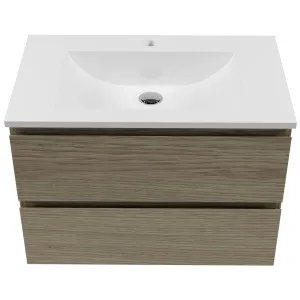 Nevada Plus Vanity 750 Wall Hung Drawers Only Centre Bowl Regal Mineral Composite Top by Beaumont Tiles, a Vanities for sale on Style Sourcebook