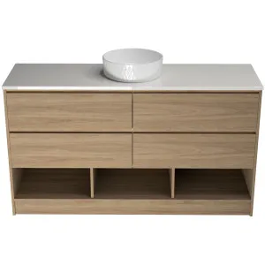 Kansas 1500 Vanity Kick Drawers Only with Basin & Solid Surface Top by Timberline, a Vanities for sale on Style Sourcebook