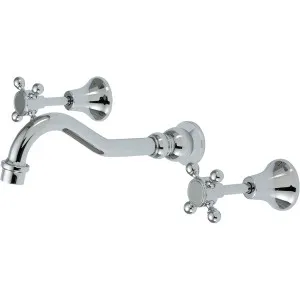 Lillian 3 Piece Bath Set Chrome by null, a Bathroom Taps & Mixers for sale on Style Sourcebook