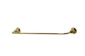 Federation Towel Rail Single 600 Brass Gold by Bastow, a Towel Rails for sale on Style Sourcebook