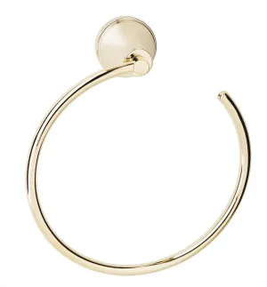 Georgian Towel Ring Brass Gold by Bastow, a Towel Rails for sale on Style Sourcebook