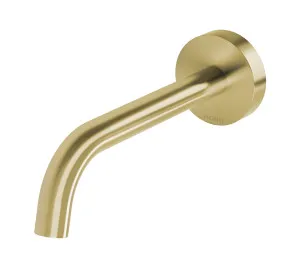 Vivid Slimline Plus Basin Outlet Curved 180 Brushed Gold by null, a Bathroom Taps & Mixers for sale on Style Sourcebook