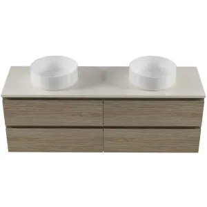 Nevada Plus Vanity 1500 Wall Hung Drawers Only Double Basin Silksurface AC Top by Timberline, a Vanities for sale on Style Sourcebook