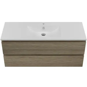 Nevada Plus Vanity 1200 Wall Hung Drawers Only Centre Bowl Alpha Ceramic Top by Beaumont Tiles, a Vanities for sale on Style Sourcebook