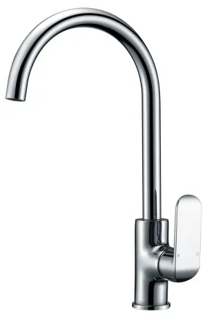 Jaya Sink Mixer Gooseneck 240 Chrome by Ikon, a Kitchen Taps & Mixers for sale on Style Sourcebook