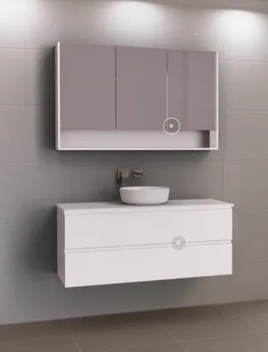 Nevada Plus Vanity 1200 Wall Hung Drawers Only Centre Basin Silksurface AC Top by Timberline, a Vanities for sale on Style Sourcebook