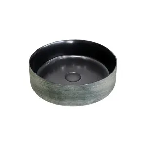 Florencia Vessel Basin NTH Ceramic 360 Black/Green by null, a Basins for sale on Style Sourcebook