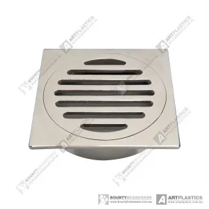 Art Square Grate 110x110x100mm Ssteel by Art, a Shower Grates & Drains for sale on Style Sourcebook