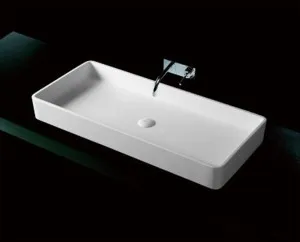Devon Vessel Basin NTH Stone 900X405 Matte White by null, a Basins for sale on Style Sourcebook