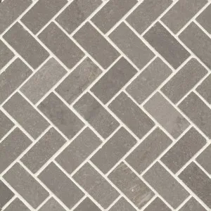 Oslo Cinder Grey Limestone Natural Product Herringbone Honed Mosaic by Beaumont Tiles, a Mosaic Tiles for sale on Style Sourcebook