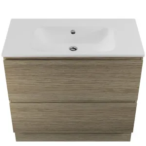 Nevada Plus Vanity 900 Floor Standing Drawers Only Centre Bowl Haven Dolomite Top by Beaumont Tiles, a Vanities for sale on Style Sourcebook