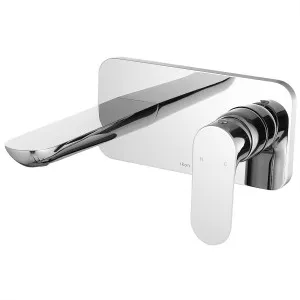 Logan Wall Basin Set Straight 190 Chrome by null, a Bathroom Taps & Mixers for sale on Style Sourcebook