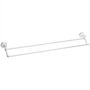 Nostalgia Towel Rail Double 760 Chrome by PHOENIX, a Towel Rails for sale on Style Sourcebook