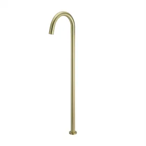 Round Floor Mounted Bath Mixer Curved Tiger Bronze by null, a Bathroom Taps & Mixers for sale on Style Sourcebook