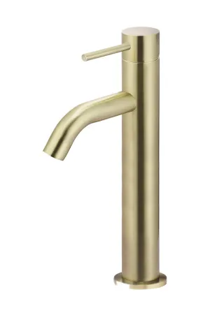 Piccola Vessel Basin Mixer Curved Tiger Bronze by null, a Bathroom Taps & Mixers for sale on Style Sourcebook