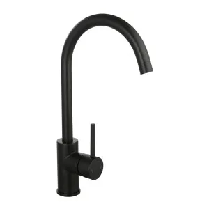 Marki Round Sink Mixer Matte Black by BEAUMONTS, a Kitchen Taps & Mixers for sale on Style Sourcebook