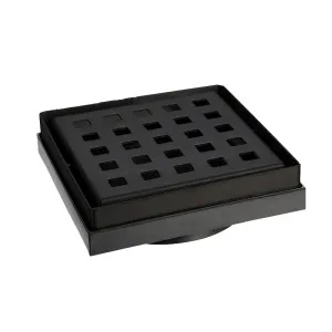 AW SS Sq Grate 130x130x100mm PVC Base MB by AW, a Shower Grates & Drains for sale on Style Sourcebook