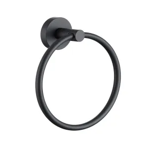 Misha Towel Ring Matt Black by Haus25, a Towel Rails for sale on Style Sourcebook