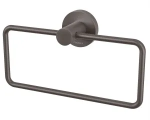 Radii Round Towel Ring Gun Metal by PHOENIX, a Towel Rails for sale on Style Sourcebook