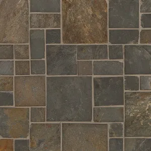 Cottage Multicolour Slate Natural Product Small Matt Mosaic (Pkt4) by Beaumont Tiles, a Mosaic Tiles for sale on Style Sourcebook