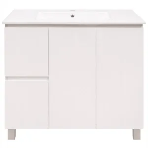 Goulburn 900 Vanity With Legs Doors & Drawers with Ceramic Basin Top by Duraplex, a Vanities for sale on Style Sourcebook