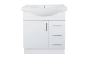 Aries 750 Vanity Kick Doors & Drawers with Ceramic Basin Top by Duraplex, a Vanities for sale on Style Sourcebook