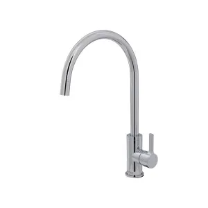 Sansa Sink Mixer Gooseneck 205 Chrome by Fienza, a Kitchen Taps & Mixers for sale on Style Sourcebook