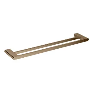 Lina Double Towel Rail 800 Brushed Copper by Haus25, a Towel Rails for sale on Style Sourcebook